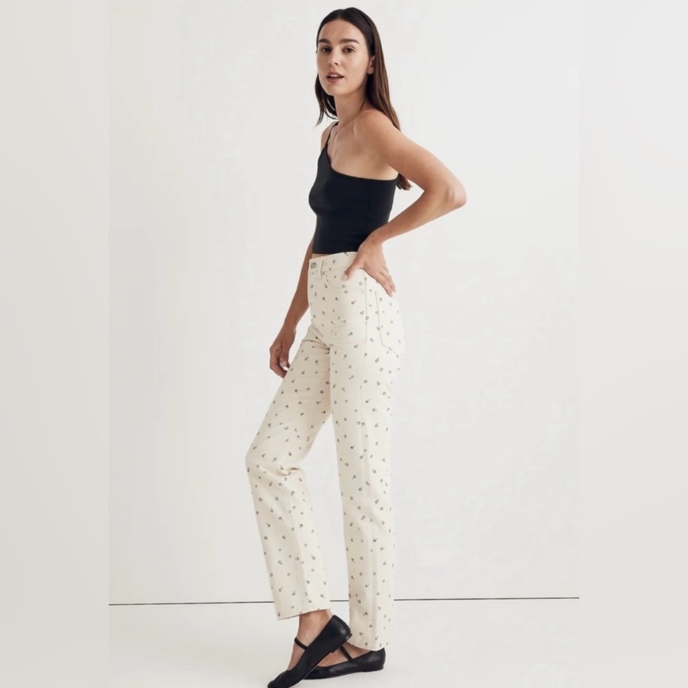MADEWELL The '90s Straight Jean in Daisy Drizzle SIZE: 25 - Picture 4 of 15